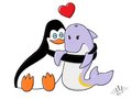 Kowalski and Doris! So cute!!! - penguins-of-madagascar fan art