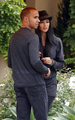  Nicole Scherzinger and Lewis Hamilton out in Beverly Hills, California (June 19).