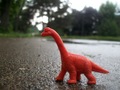 Orange Dinosaur - photography photo