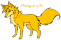 me as a fox - alpha-and-omega fan art
