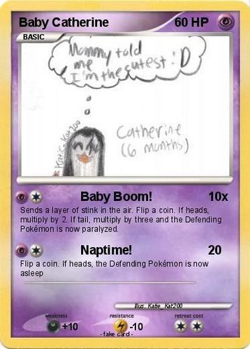  Baby Catherine Pokemon Card
