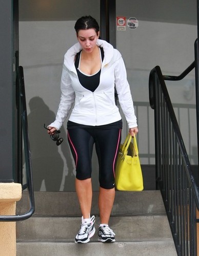 Kim Kardashian Leaving The Gym