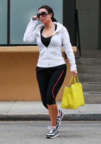 Kim Kardashian Leaving The Gym