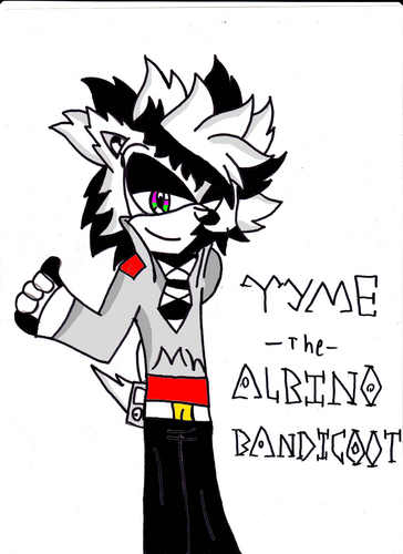 Tyme the Albino Bandicoot