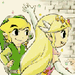 Zelda and Link - the-legend-of-zelda icon