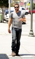 jake gyllenhaal leaving the ammo cafe in los angeles - jake-gyllenhaal photo