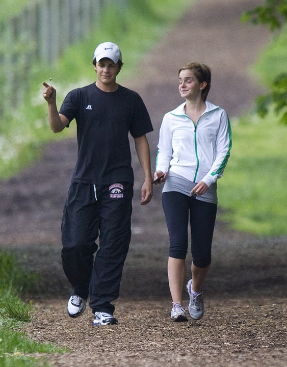 Emma and Johnny exercising-The