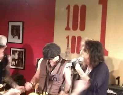  Johnny depp with Alice cooper at '100 Club' - June 26th - 2011