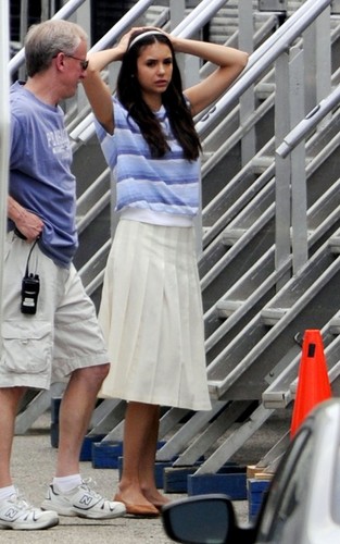  Nina Dobrev in the set of The Perks of being a wallflower