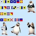 Penguin Names with Signal Flags - penguins-of-madagascar fan art