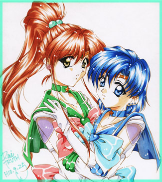 Sailor Jupiter and Sailor Mercury