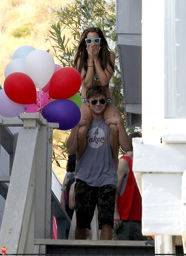 Ashley - Celebrating her 26th birthday in Malibu with Zac Efron and friends - July 02, 2011 HQ