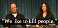 Eric Kripke and Sera Gamble "We like to kill people" - supernatural fan art