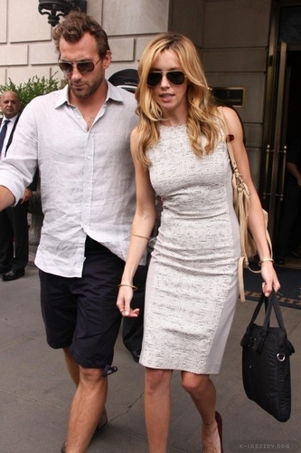 Leaving her New York hotel with Jarret (June 29) - More photos