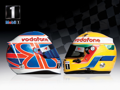 Lewis & Jenson Race Helmets 