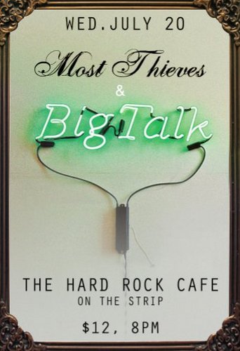 Big Talk concert poster