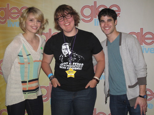  Dianna and Darren with a Фан