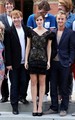 Emma Watson with Tom Felton and Rupert Grint promoting "Harry Potter and the Deathly Hallows Part 2" - tom-felton photo