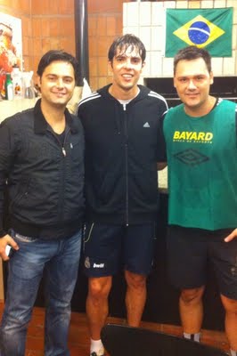  Kaka attends game with friends in Brazil.NEW PHOTO!