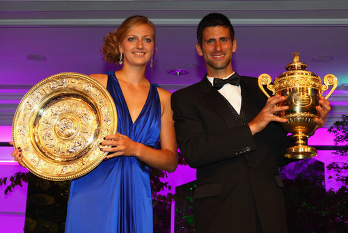  Kvitova and Djokovic win Wimbledon 2011