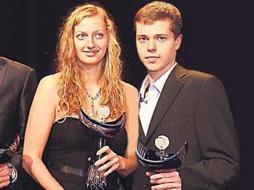  Petra Kvitova (21) and her younger boyfriend Adam Pavlasek (16)