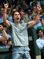 boyfriend of Sharapova Sasha Vujacic at Wimbledon final - tennis photo