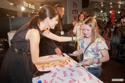 Selena - CD Signing at HMV Oxford Circus - July 05, 2011