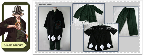  Bleach Kisuke Urahara Mens Cosplay Costume