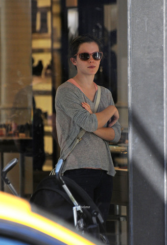 Emma Watson shops at Chanel in SoHo, NY, Jul 13 