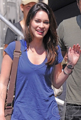  Megan - On the set of The Dictator in New York City - July 11, 2011