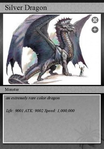  Silver dragon card