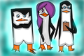 Skipper, Kowalski, and My OC Araisel - penguins-of-madagascar fan art