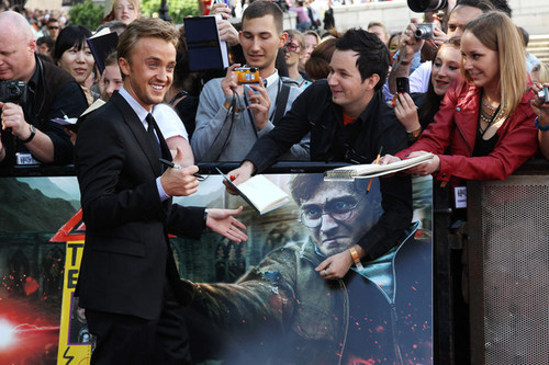 Tom Felton at the Deathly Hallows Part 2 London premiere