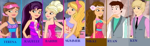  Barbie Filem charectors as fashionista...did anda notice