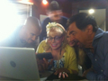"can you guess what we are watching between takes…" - criminal-minds photo