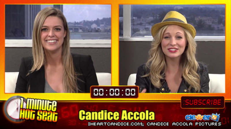Candice on Clevver Tv's 1 Minute Hot Seat
