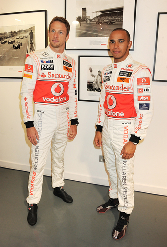  Jenson Button and Lewis Hamilton attended the lauch of the 'Driven To Do Better'