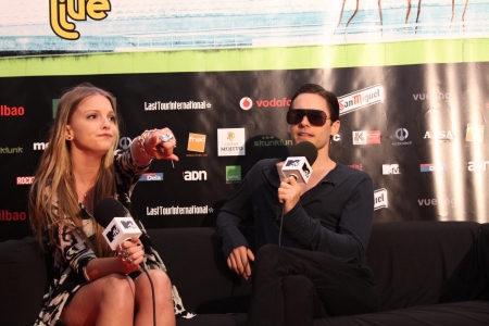 MTV Interview at Bilbao Festival, Spain (July 9)