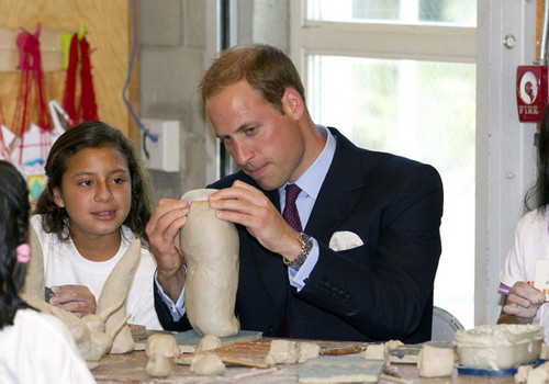 Prince William  at Inner City Arts Youth Project  