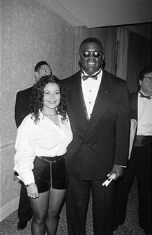  REBBIE JACKSON WITH HER HUSBAND NATHANIEL BROWN 1994