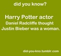 Radcliffe and Bieber - harry-potter photo