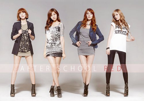  After School red