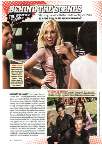 Caroline in the Comic Con edition of TV Guide magazine!