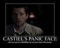 Castiel is in a panic - supernatural photo