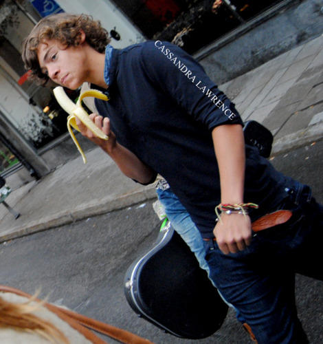  Harry and his banana<3