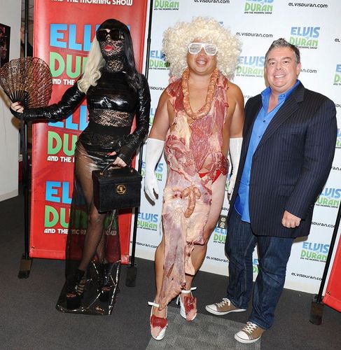  Lady GaGa at the Elvis Duran दिखाना at the z100 radio station