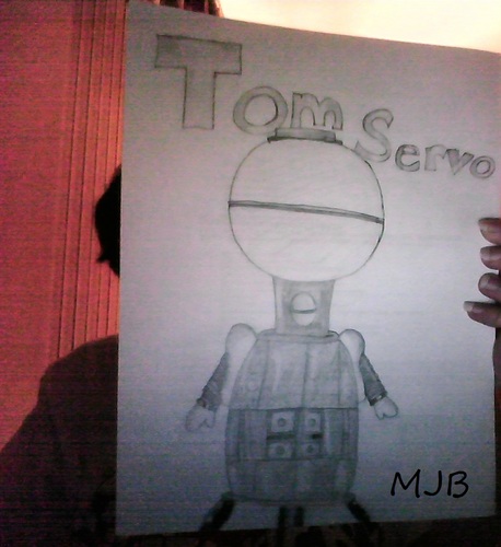  Look, I drew Tom Servo XD