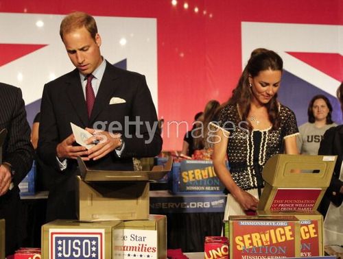 The Duke And Duchess Of Cambridge Attend The Mission Serve 