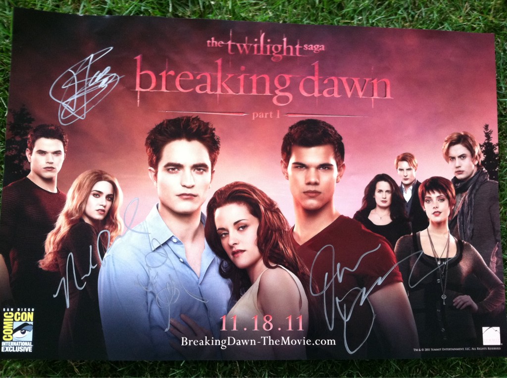 'The Twilight Saga Breaking Dawn Part 1' Comic Con Movie Poster
