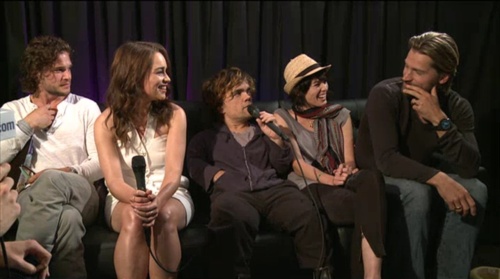  Emilia & Kit at Comic-Con 2011 (with some other cast members)